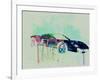 Ford Gt Watercolor 2-NaxArt-Framed Art Print