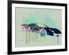 Ford Gt Watercolor 2-NaxArt-Framed Art Print