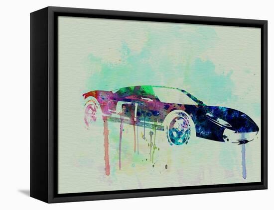 Ford Gt Watercolor 2-NaxArt-Framed Stretched Canvas