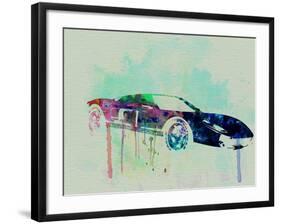 Ford Gt Watercolor 2-NaxArt-Framed Art Print