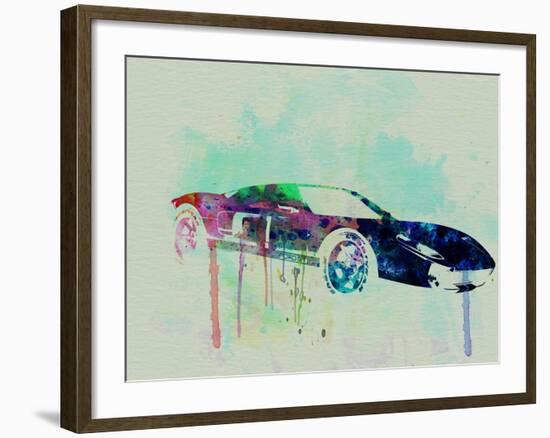 Ford Gt Watercolor 2-NaxArt-Framed Art Print