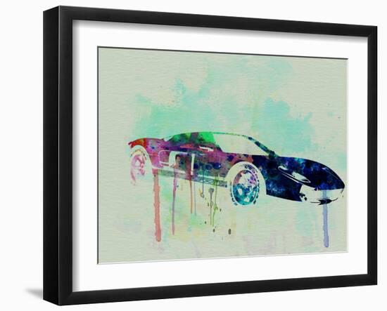 Ford Gt Watercolor 2-NaxArt-Framed Art Print