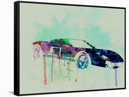 Ford Gt Watercolor 2-NaxArt-Framed Stretched Canvas