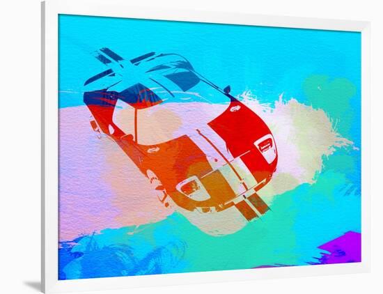 Ford Gt Watercolor-NaxArt-Framed Art Print