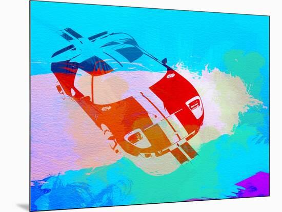 Ford Gt Watercolor-NaxArt-Mounted Art Print