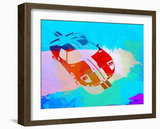 Ford Gt Watercolor-NaxArt-Framed Art Print