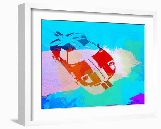 Ford Gt Watercolor-NaxArt-Framed Art Print