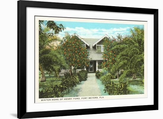 Ford Home, Ft. Myers, Florida-null-Framed Premium Giclee Print