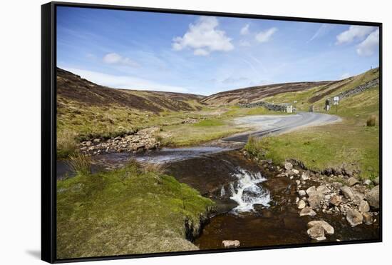Ford in the Road Made Famous by James Herriot Tv Series, Swaledale, Yorkshire Dales-Mark Mawson-Framed Stretched Canvas