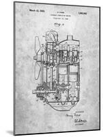 Ford Internal Combustion Engine Patent-Cole Borders-Mounted Art Print