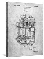 Ford Internal Combustion Engine Patent-Cole Borders-Stretched Canvas