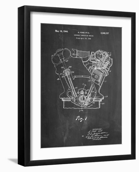 Ford Internal Combustion Engine-Cole Borders-Framed Art Print