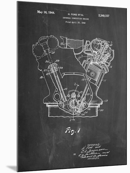 Ford Internal Combustion Engine-Cole Borders-Mounted Art Print