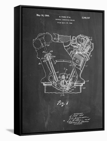 Ford Internal Combustion Engine-Cole Borders-Framed Stretched Canvas