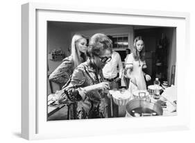 Ford Modeling Agency Owner, Eileen Ford Cooks with Models in Her Mansion, New York, 1970-Co Rentmeester-Framed Photographic Print