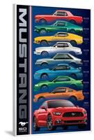 Ford: Mustang- 50 Years 9 Types-null-Framed Poster