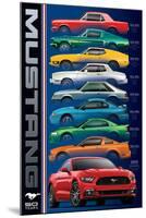 Ford: Mustang- 50 Years 9 Types-null-Mounted Poster