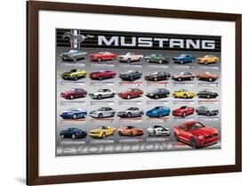 Ford: Mustang- 50 Years Of Evolution-null-Framed Poster