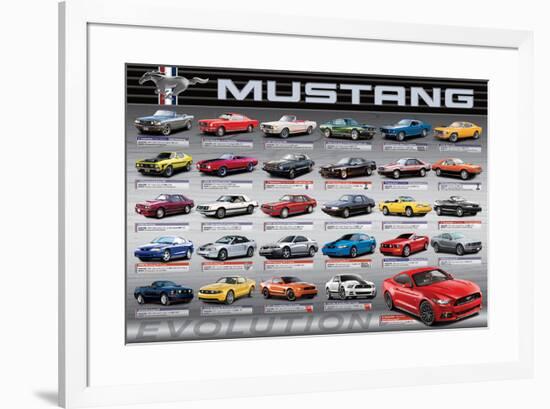 Ford: Mustang- 50 Years Of Evolution-null-Framed Poster