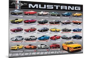 Ford: Mustang- 50 Years Of Evolution-null-Mounted Poster