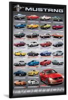 Ford: Mustang- 50 Years Of Evolution-null-Lamina Framed Poster