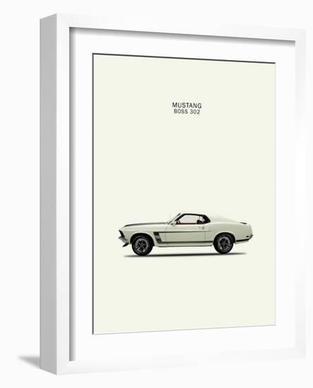 Ford Mustang Boss302 1969-Mark Rogan-Framed Giclee Print