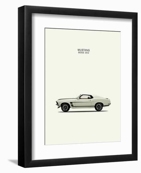 Ford Mustang Boss302 1969-Mark Rogan-Framed Art Print