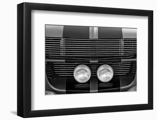 Ford Mustang Grill & Headlamps-null-Framed Art Print