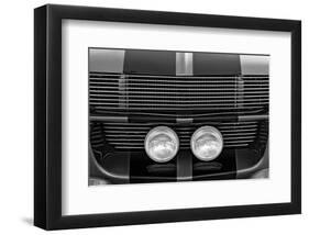Ford Mustang Grill & Headlamps-null-Framed Art Print