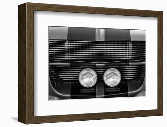 Ford Mustang Grill & Headlamps-null-Framed Art Print
