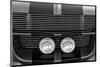 Ford Mustang Grill & Headlamps-null-Mounted Art Print