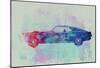 Ford Mustang Watercolor 1-NaxArt-Mounted Poster