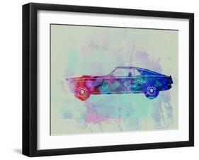 Ford Mustang Watercolor 1-NaxArt-Framed Art Print