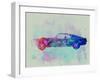 Ford Mustang Watercolor 1-NaxArt-Framed Art Print