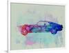 Ford Mustang Watercolor 1-NaxArt-Framed Art Print