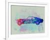 Ford Mustang Watercolor 1-NaxArt-Framed Art Print