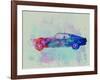 Ford Mustang Watercolor 1-NaxArt-Framed Art Print