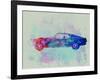 Ford Mustang Watercolor 1-NaxArt-Framed Art Print