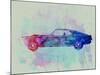 Ford Mustang Watercolor 1-NaxArt-Mounted Art Print