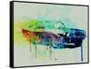 Ford Mustang Watercolor 2-NaxArt-Framed Stretched Canvas