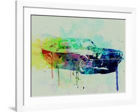 Ford Mustang Watercolor 2-NaxArt-Framed Art Print