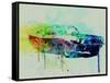 Ford Mustang Watercolor 2-NaxArt-Framed Stretched Canvas