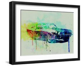 Ford Mustang Watercolor 2-NaxArt-Framed Art Print