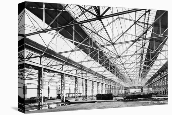 Ford Plant During Construction, Dagenham, Essex, 1930-null-Stretched Canvas