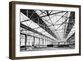 Ford Plant During Construction, Dagenham, Essex, 1930-null-Framed Photographic Print