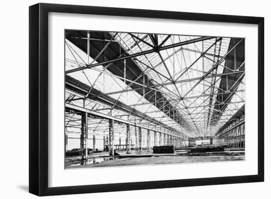 Ford Plant During Construction, Dagenham, Essex, 1930-null-Framed Photographic Print