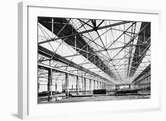 Ford Plant During Construction, Dagenham, Essex, 1930-null-Framed Photographic Print