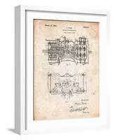 Ford Railcar Transmission Gearing 1925 Patent Print-Cole Borders-Framed Art Print