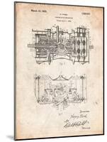 Ford Railcar Transmission Gearing 1925 Patent Print-Cole Borders-Mounted Art Print