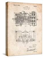 Ford Railcar Transmission Gearing 1925 Patent Print-Cole Borders-Stretched Canvas